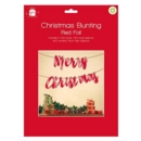 BUNTING,Red Foil,"Merry Christmas" 1.5m (Was 2.49)
