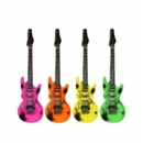 GUITAR, INFLATABLE 106cm 4 Asst Neon Colours H/pk