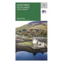 MAP,O/S Road Map 1 - North Scotland, Orkney & Shetland