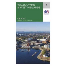 MAP,O/S Road Map 6 - Wales & West Midlands