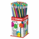 PENCIL,Stabilo 160,HB Vivid Colours Rubber Tipped In Tub