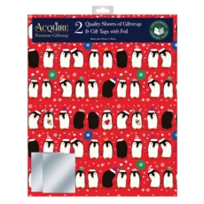 GIFT WRAP PACKETS, Penguin Fun (Was 2.49)