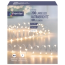 LIGHTS,LED Timer Ultrabright Warm White 200's (Was 19.99)