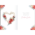 XMAS CARDS,Open 6's Floral Wire Heart Wreath