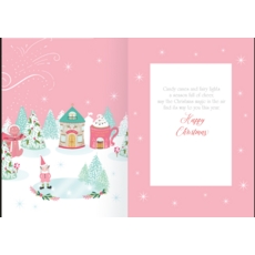 XMAS CARDS,Open 6's Iceskating Elf