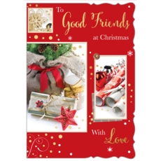 XMAS CARDS,Good Friends 6's Photgraphic Presents/Crackers