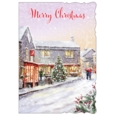 XMAS CARDS,Open 6's Snowy Village Pub