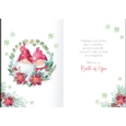 XMAS CARDS,To Both Of You 6's Gonks & Ponsettia
