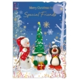 XMAS CARDS,Special Friends 6's Gonk, Snowman & Penguin