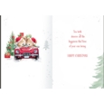 XMAS CARDS,To Both Of You 6's Teddy Bears in Car