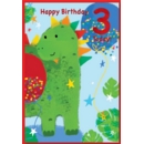GREETING CARDS,Age 3 Male 6's Dinosaur