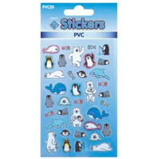 STICKERS,PVC Penguins & Seals