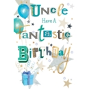 BIRTHDAY CARDS,Uncle 6's Balloons,Presents & Stars