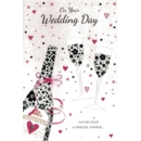 GREETING CARDS,Wedding Day 6's Champagne, Flutes & Hearts