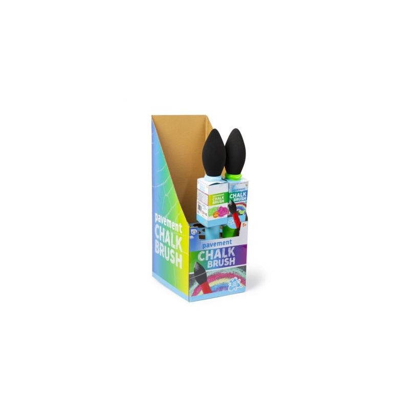 PAVEMENT CHALK BRUSH 60cm Mix Powder With Water, CDU