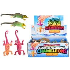 CHAMELEONS, Colour Changing, Stretchy Lizards 14cm CDU