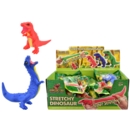 DINOSAUR STRETCHY 3 Asst Col 18cm H/pk CDU