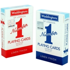 PLAYING CARDS,Waddingtons No.1 Linen Finish CDU