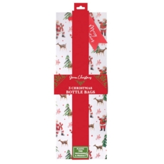 GIFT BAGS,Traditional Santa (Bottle) 3's (Was 4.99)