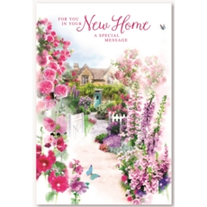 NEW HOME CARDS,6's Floral Garden Path (Was £0.99)