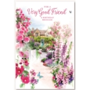 VERY GOOD FRIEND CARDS, 6'S Floral Garden Path