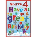 GREETING CARDS,Age 4 Male Aliens & Spaceships