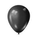 BALLOONS,Metallic Black 100's 12" 30cm