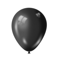 BALLOONS,Metallic Black 100's 12" 30cm