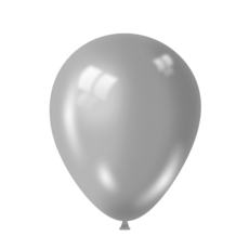 BALLOONS,Metallic Silver 100's 12" 30cm