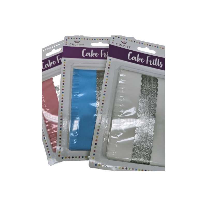 CAKE FRILL,Asst.Blue/Pink/ White