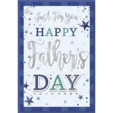 FATHER'S DAY CARDS,Father's Day 6's Text & Stars