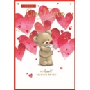 VALENTINE'S CARDS,One I Love 6's Teddy & Hearts