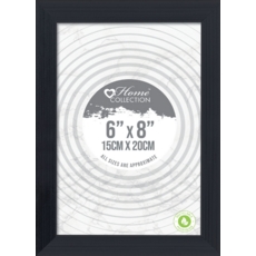 PHOTO FRAME,6x8 Square Black Frame Glass Insert