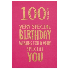 AGE 100 CARDS, 6's Female Text