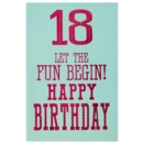 AGE 18 CARDS 6's Female Text