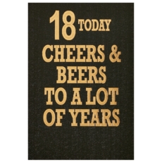 AGE 18 CARDS 6's Male Text