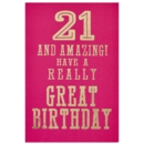 AGE 21 CARDS, 6's Female Text