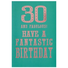 AGE 30 CARDS, 6's Female Text