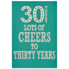 AGE 30 CARDS, 6's Male Text