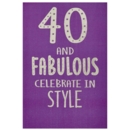 AGE 40 CARDS, 6's Female Text