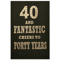 AGE 40 CARDS, 6's Male Text