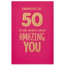 AGE 50 CARDS, 6's Female Text
