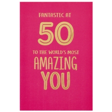 AGE 50 CARDS, 6's Female Text