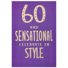 AGE 60 CARDS, 6's Female Text