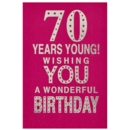AGE 70 CARDS, 6's Female Text