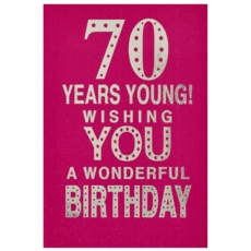 AGE 70 CARDS,Female 6's Text
