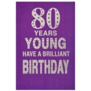 AGE 80 CARDS,6's Female Text