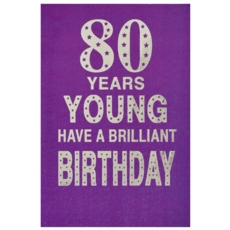 AGE 80 CARDS,6's Female Text