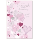 GREETING CARDS,Your Diamond Anni.6's Hearts