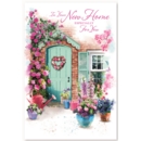 GREETING CARDS,New Home 6's Floral Cottage Door
